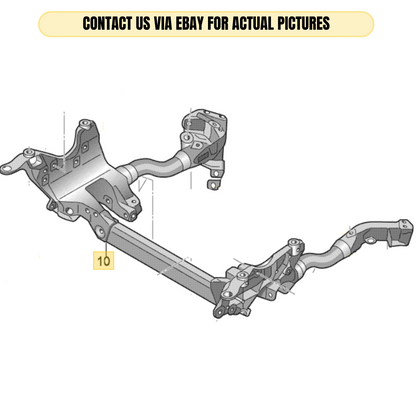2010-2012 Audi A4 Front Crossmember Brace Bracket Used OEM 8T0399315H