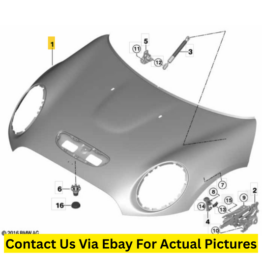 2016 Mini Cooper Clubman Hood Used OEM 41007438917