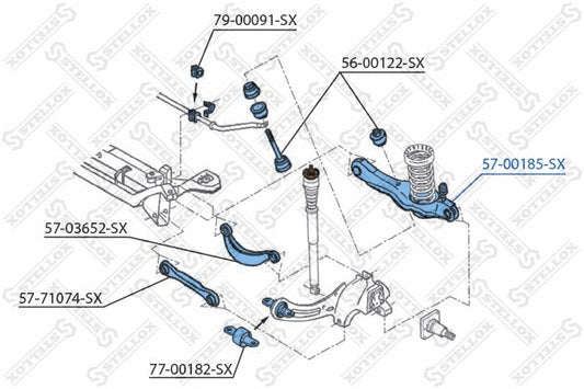 STELLOX 2000-2011 Ford Focus Track Control Arm 1061666
