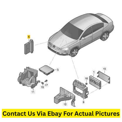 2012 Volkswagen CC CAN‑Bus Gateway Control Module Used OEM 7N0907530AN