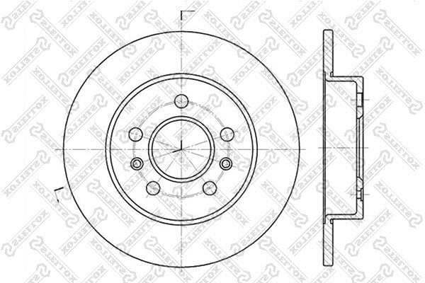 STELLOX RENAULT Brake disc - 7700800003