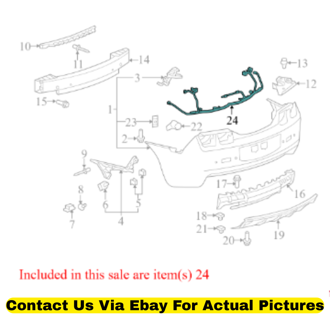 2011 Chevrolet Camaro Rear Lamp Wiring Harness Used OEM 92245520