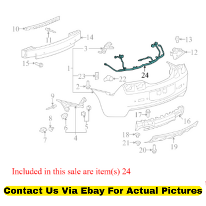 2011 Chevrolet Camaro Rear Lamp Wiring Harness Used OEM 92245520