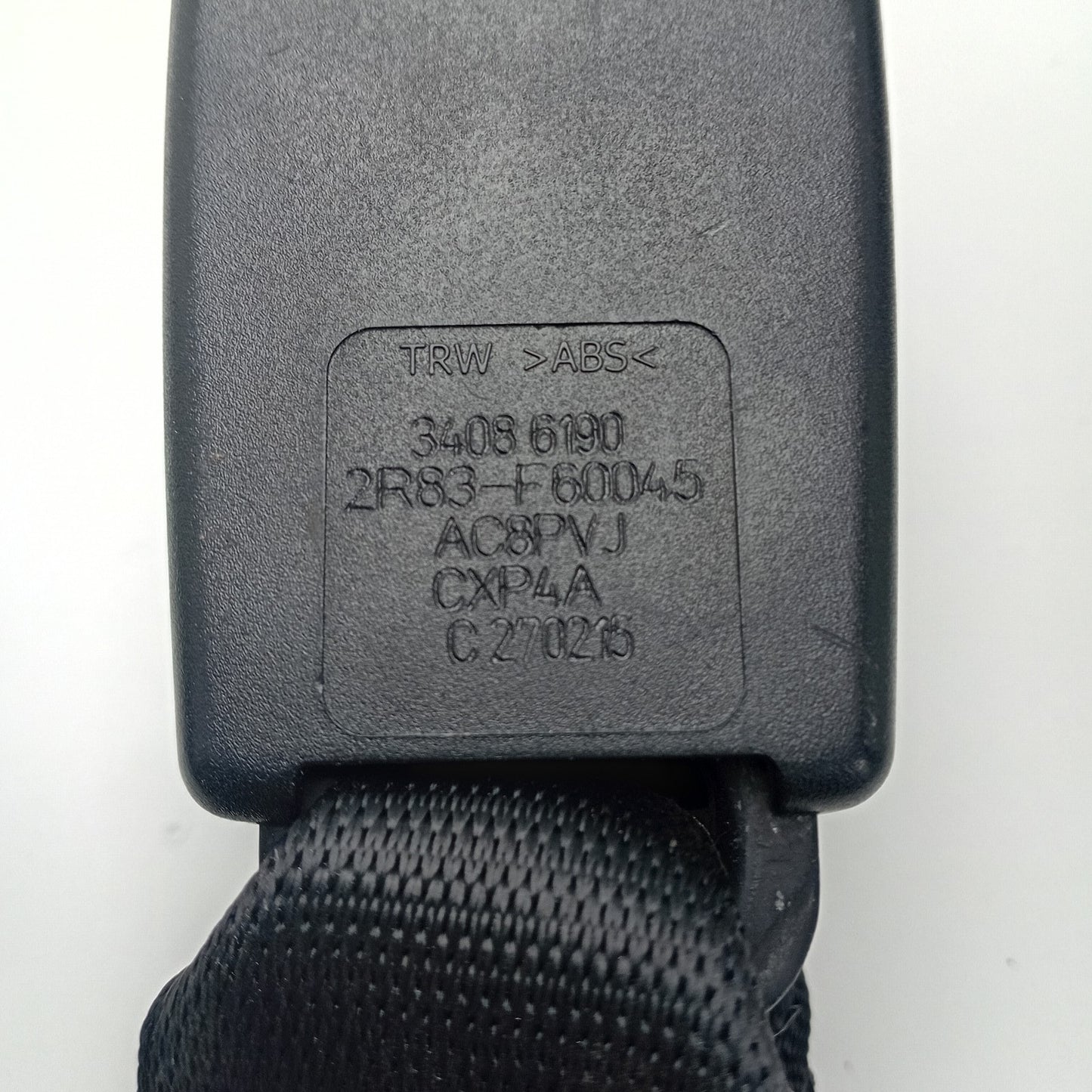 2009-2012 Jaguar XF Rear Left Side & Center Seat Belt Buckle Set 2R83F60045AC