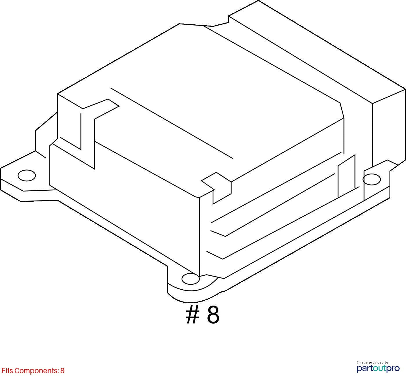 2012–2018 Audi A6 ABS Deceleration / Yaw Sensor Used OEM 4G0907637H
