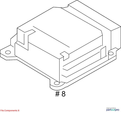 2012–2018 Audi A6 ABS Deceleration / Yaw Sensor Used OEM 4G0907637H