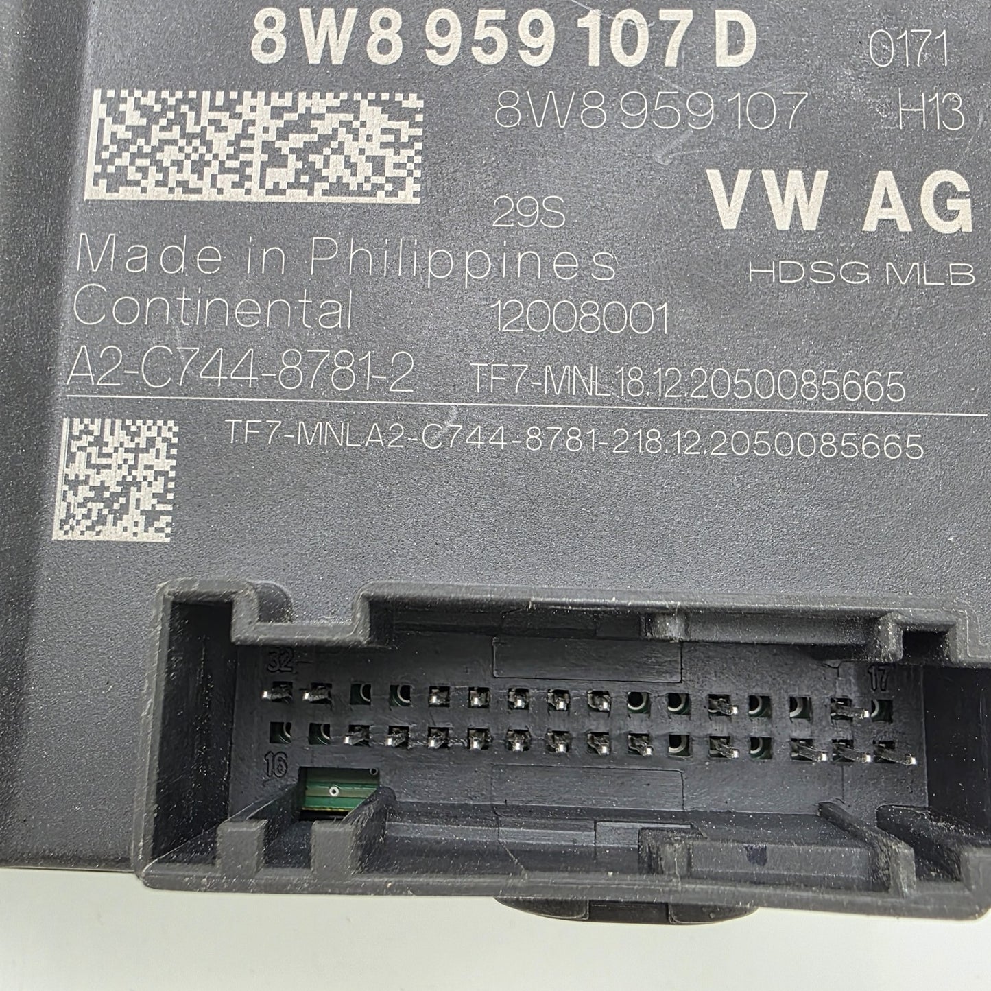 2019 Audi SQ5 Liftgate Control Module 8W8959107D