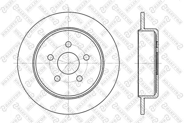 STELLOX 2000-2010 Dodge Stratus Brake Disc 04509553