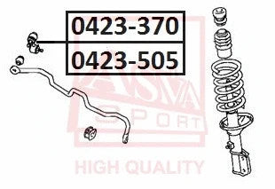 FEBEST 1992-1995 Mitsubishi Expo Front Left Stabilizer Link 0423-370