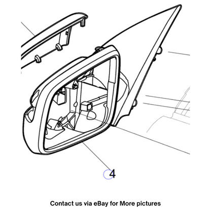 2009 Chevrolet Lumina Right Outside Rear View Mirror Assembly Used OEM 92194057