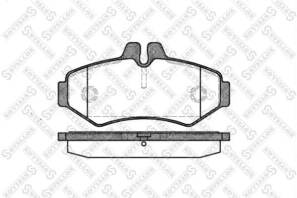 STELLOX MERCEDES-BENZ Brake pad set, disc brake - 0004202420