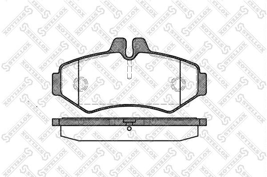 STELLOX MERCEDES-BENZ Brake pad set, disc brake - 0004202420