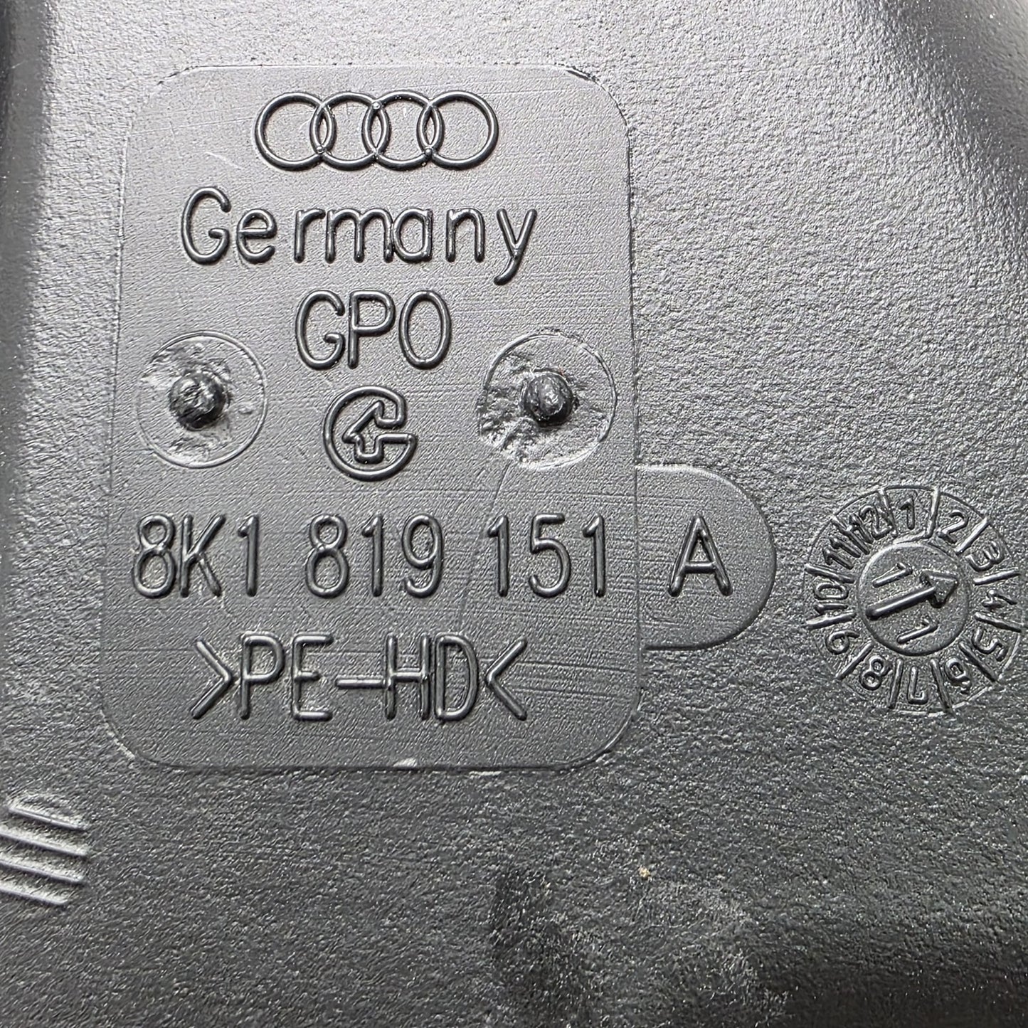 2009-2016 Audi S4 Instrument Panel Air Duct 8K1819151A