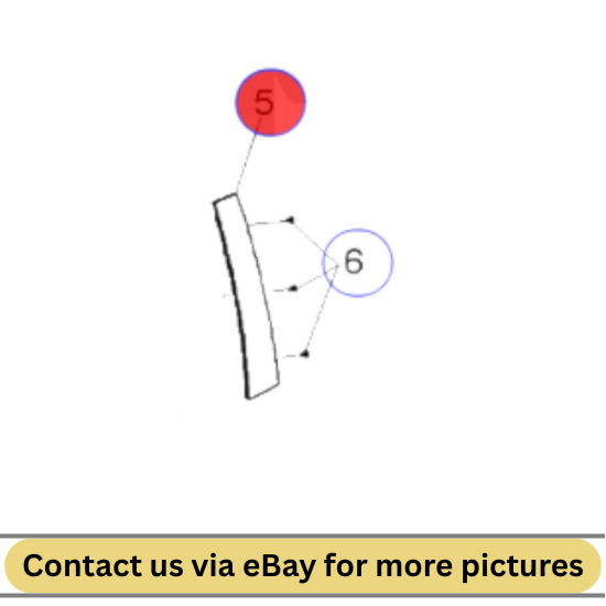 2010 Chevrolet Cruze Rear Door Window Frame Front Cover Used OEM 94563604
