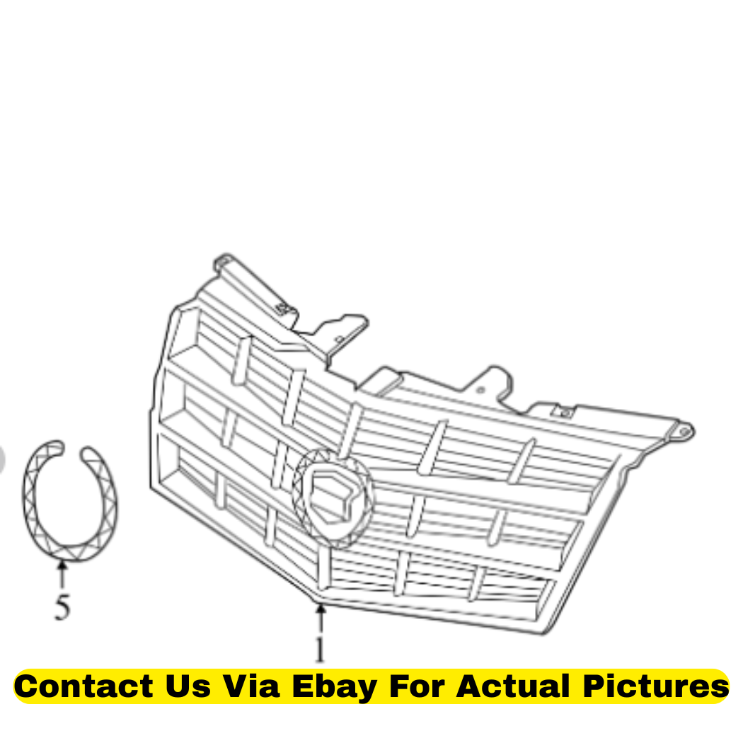 2011 Cadillac CTS Grille & Grille Emblem Used OEM 20995556