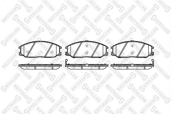 STELLOX 2001-2006 Hyundai Santa Fe Disc Brake Pad Set 48130-090A1