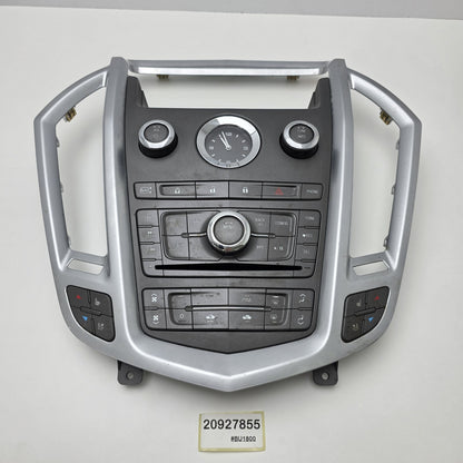 2010-2012 Cadillac SRX Navigation Radio Climate Control Panel 20927855