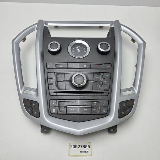 2010-2012 Cadillac SRX Navigation Radio Climate Control Panel 20927855