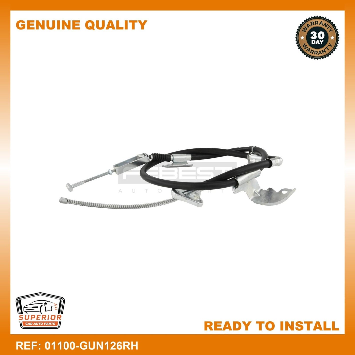 FEBEST 2015 Toyota Hilux Parking Brake Cable 01100-GUN126RH