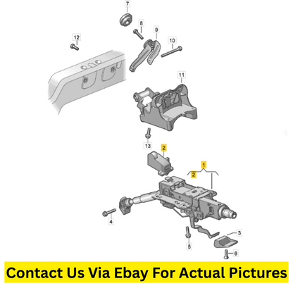 2012 Volkswagen CC Steering Column Used OEM 3C1419501AA