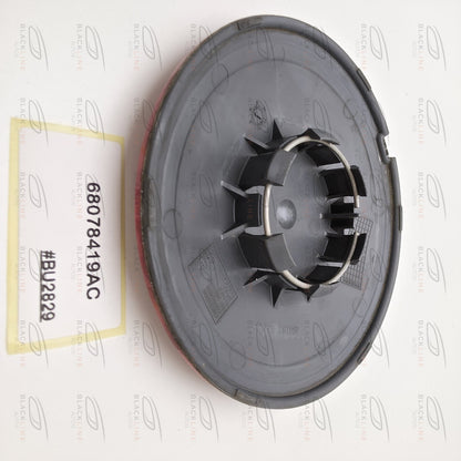 2012-2019 Fiat 500 Wheel Center Cap Black and Red 68078419AC