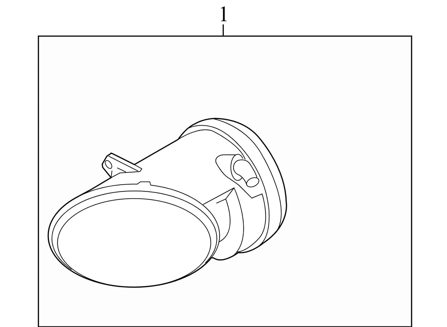 2010 Audi A4 Front Left Fog Light Used OEM 8T0941699E