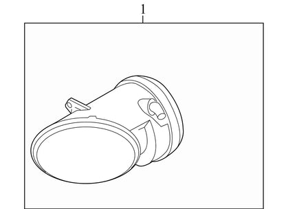 2010 Audi A4 Front Left Fog Light Used OEM 8T0941699E