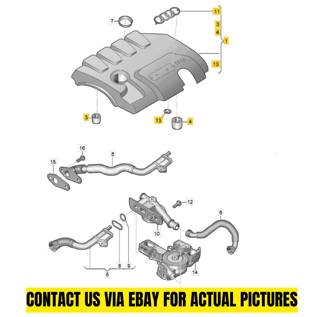 Audi 2009-2016 A4 Engine Cover 06J103925AG