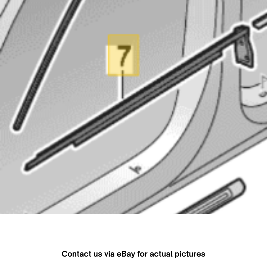 2012–2015 Audi A6 Right Front Window Slot Sealwith Trim Strip Used OEM 4G0853284