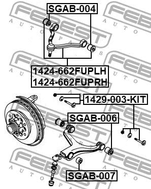 FEBEST SSANGYONG Engine Mounting Front Insulator 1424-662FUPRH