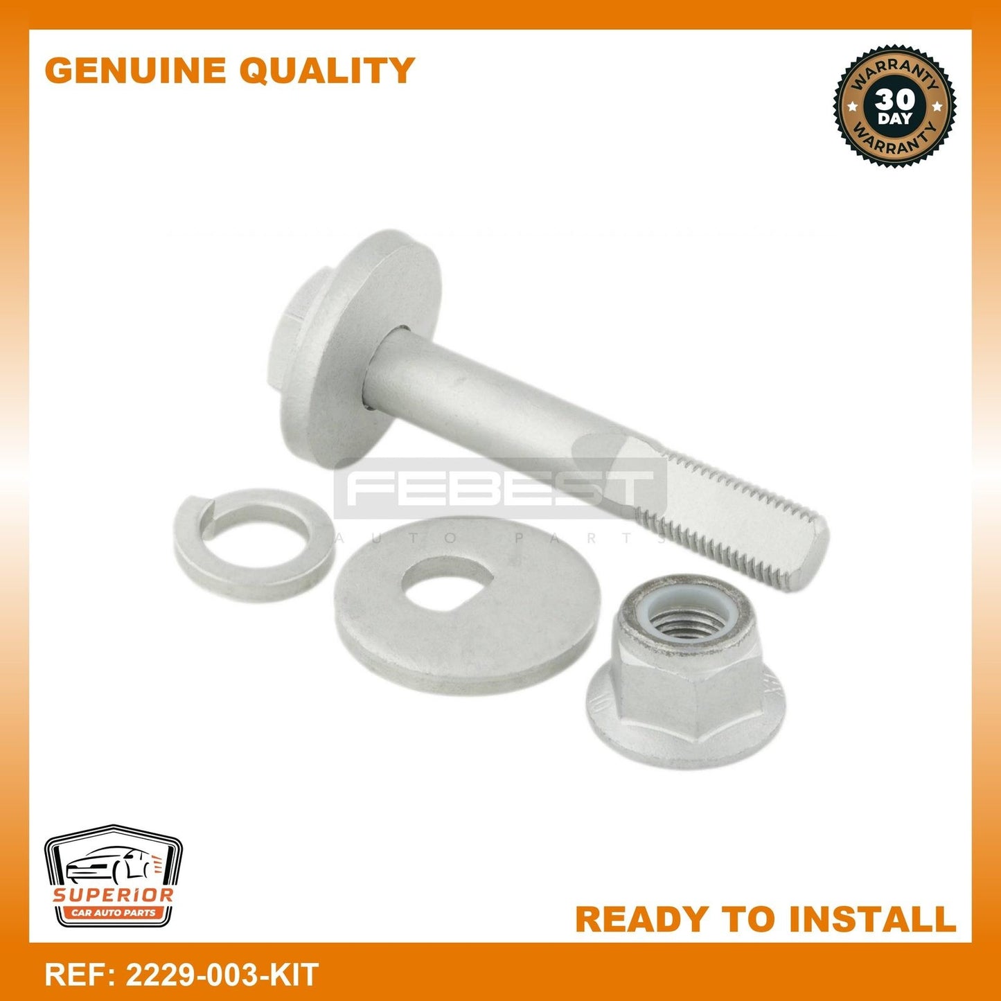 Febest Repair Kit Camber Adjusting Eccentric Bolt 2229-003-KIT