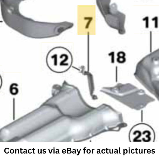 2011–2016 BMW 520i Left Fuel Tank Heat Insulation Bracket USED OEM 51487185209