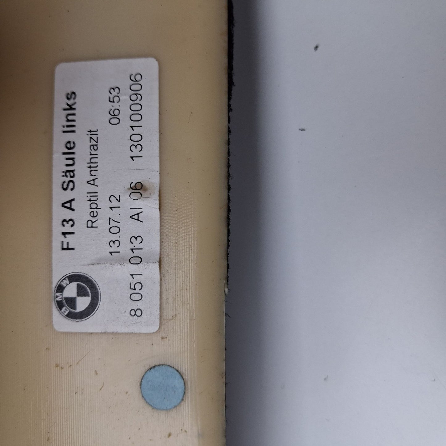 2011-2018 BMW F13 A Pillar Trim 8051013