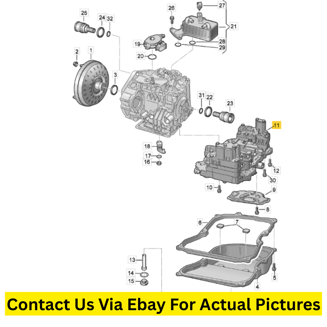2014 Volkswagen Passat Valve Body Used OEM 09G325039F