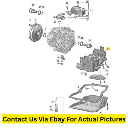 2014 Volkswagen Passat Valve Body Used OEM 09G325039F