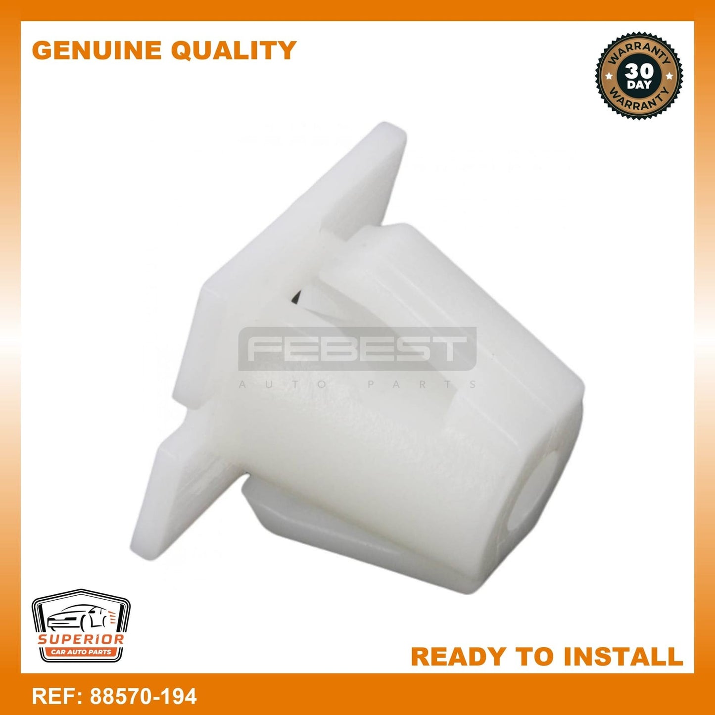 FEBEST 2002-2012 Hyundai Accent Retainer Clip 88570-194