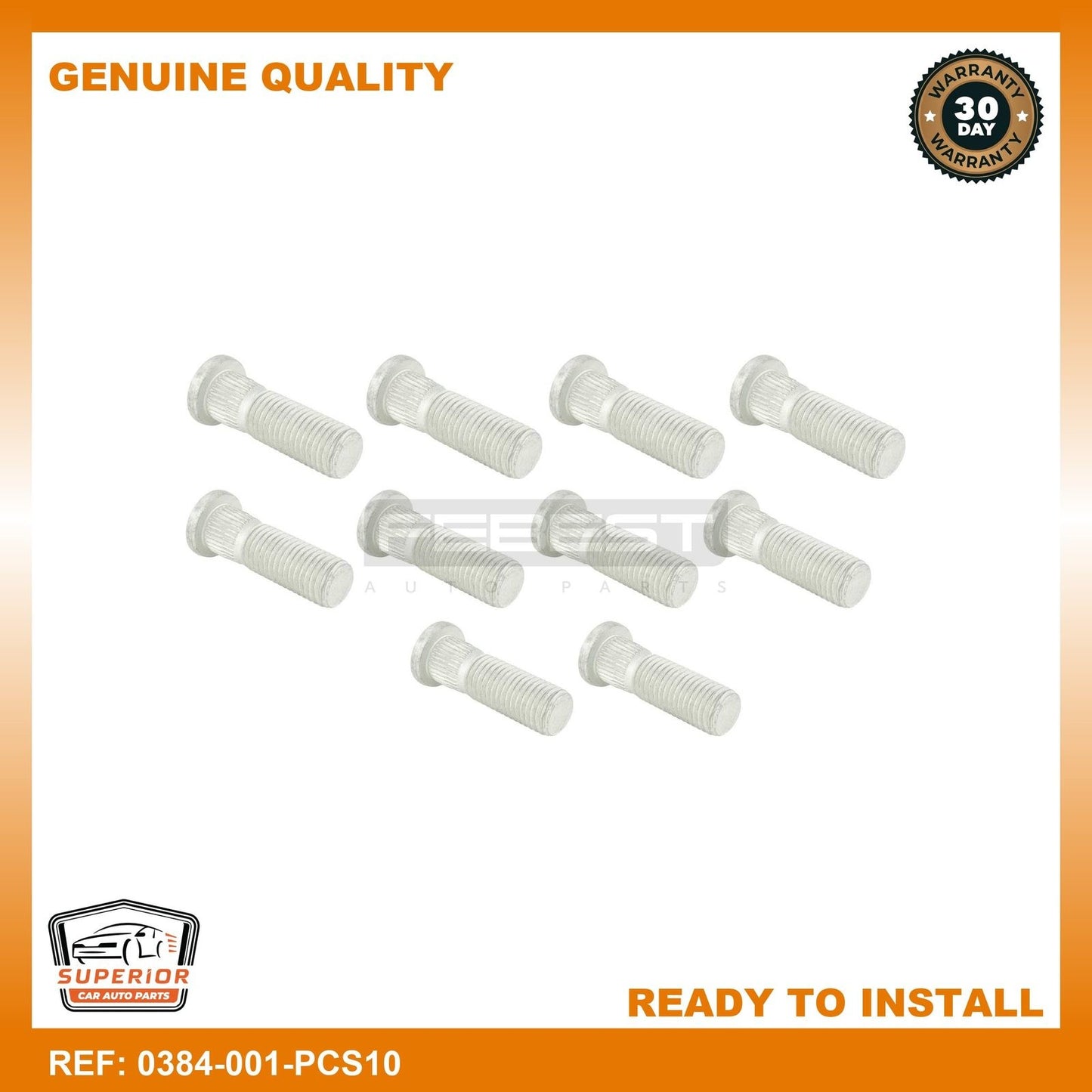 Febest Wheel Stud 0384-001-PCS10
