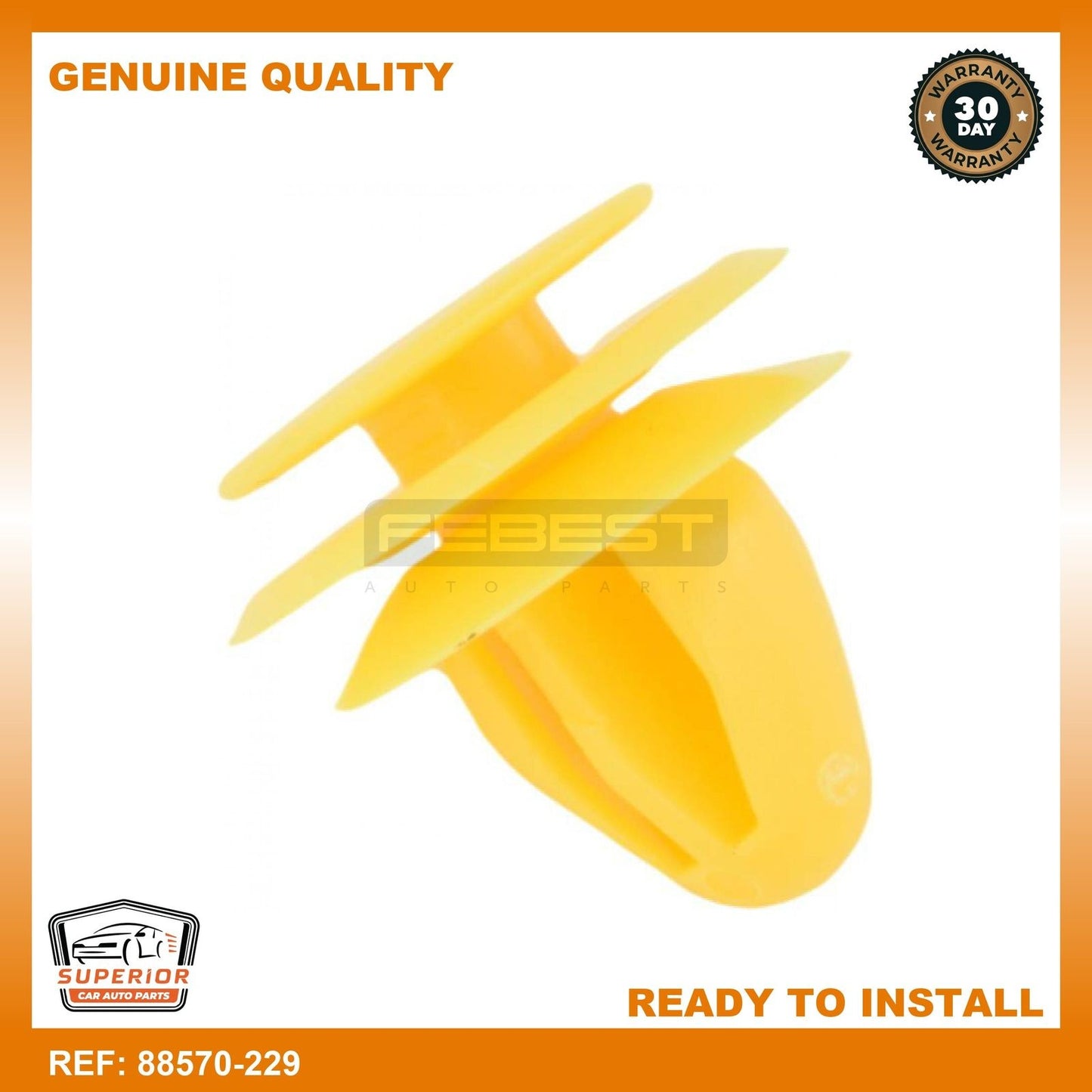 FEBEST 2000-2021 Hyundai Accent Retainer Clip 88570-229