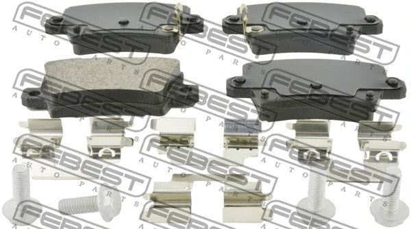 FEBEST HONDA Pad Kit, Disc Brake, Rear 0301-FDR