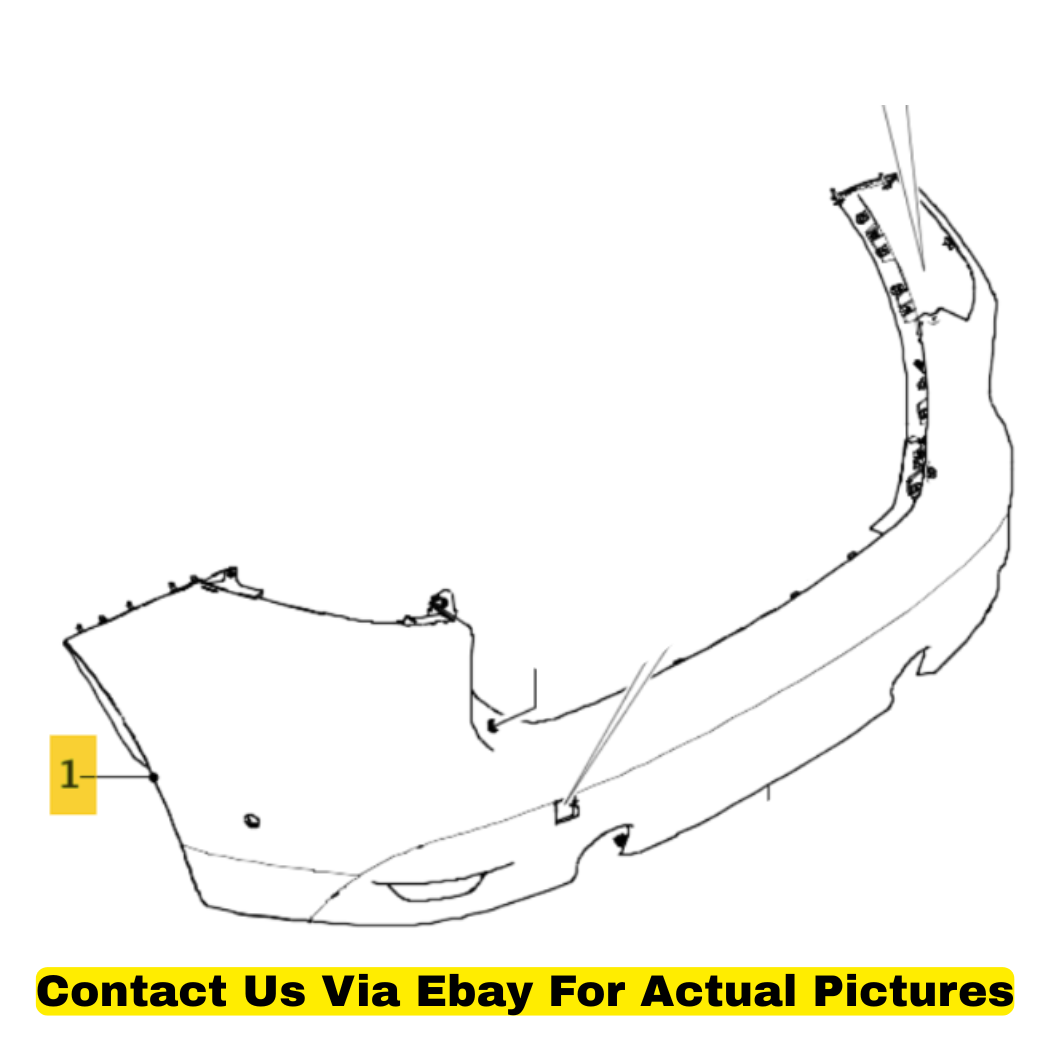 2018 Jaguar F-Pace Rear Bumper Used OEM T4A7393LML