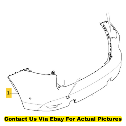 2018 Jaguar F-Pace Rear Bumper Used OEM T4A7393LML