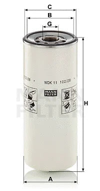 MANN-FILTER 2010 Volvo VT Fuel Filter WDK11102/28