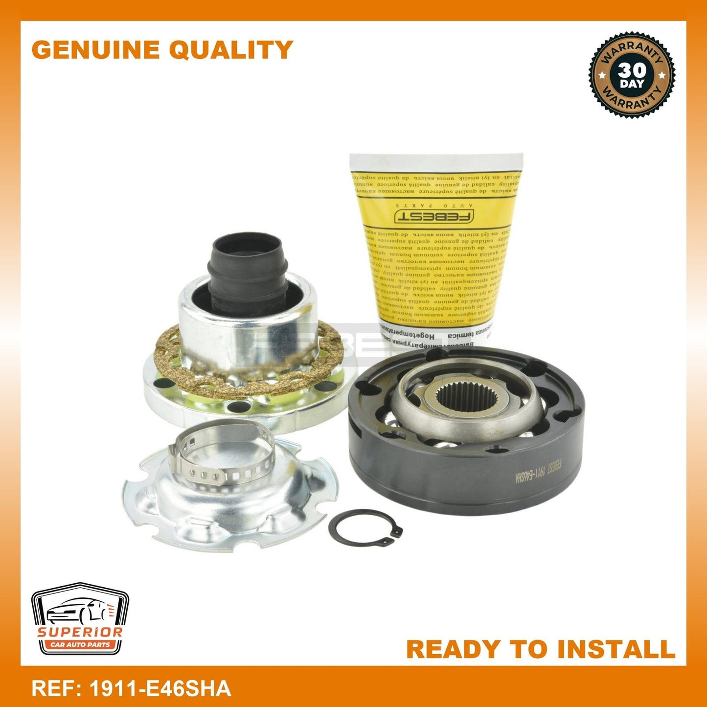 FEBEST BMW Propshaft CV Joint 1911-E46SHA