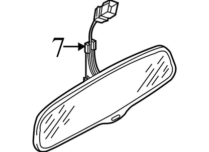 2010 Audi A4 Interior Rear View Mirror Used OEM 4F0857511AA4PK