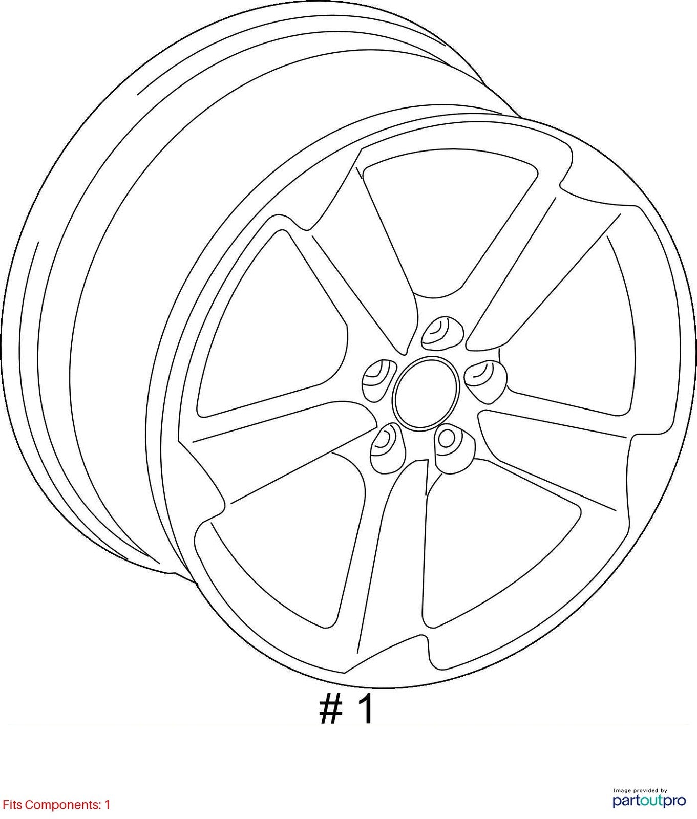 2010-2012 AUDI A4 17" ALUMINIUM ALLOY RIM WHEEL USED OEM 8K0601025AR