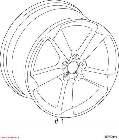 2010-2012 AUDI A4 17" ALUMINIUM ALLOY RIM WHEEL USED OEM 8K0601025AR