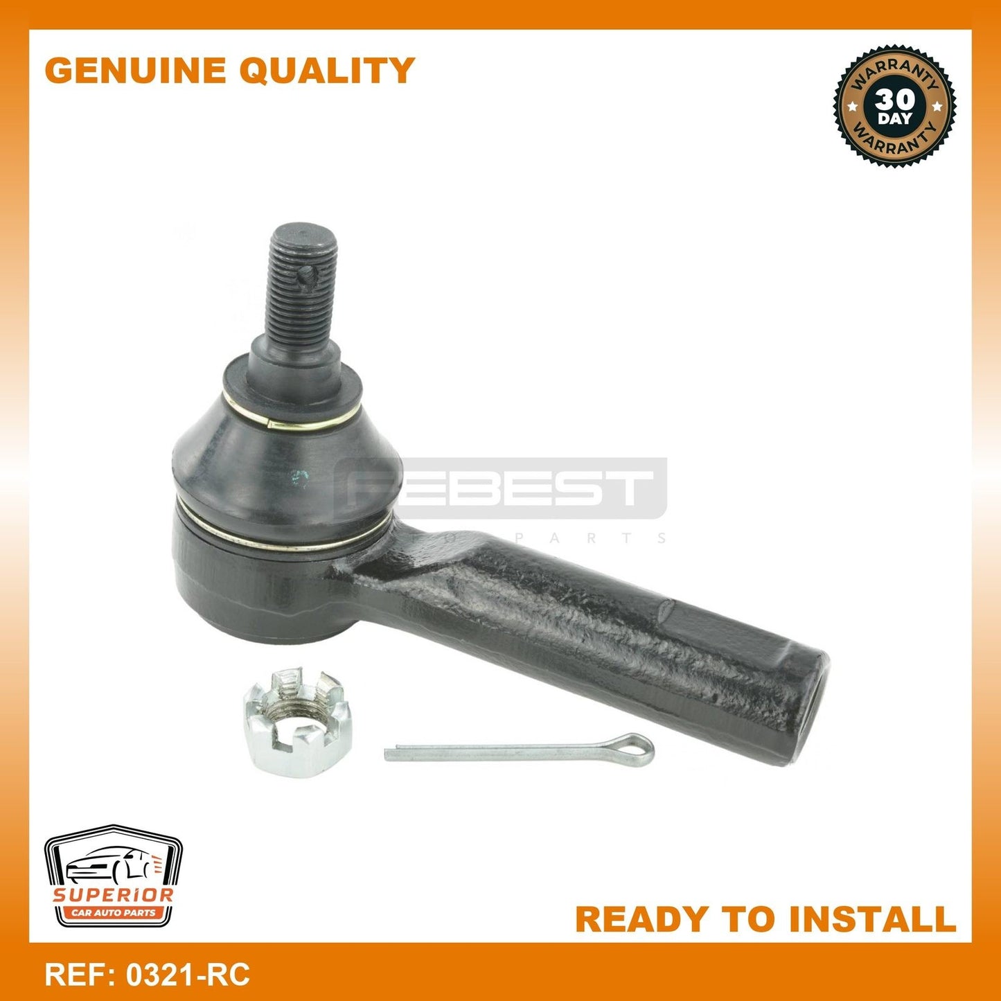 FEBEST 2002-2003 Honda Civic Steering Tie Rod End 0321-RC