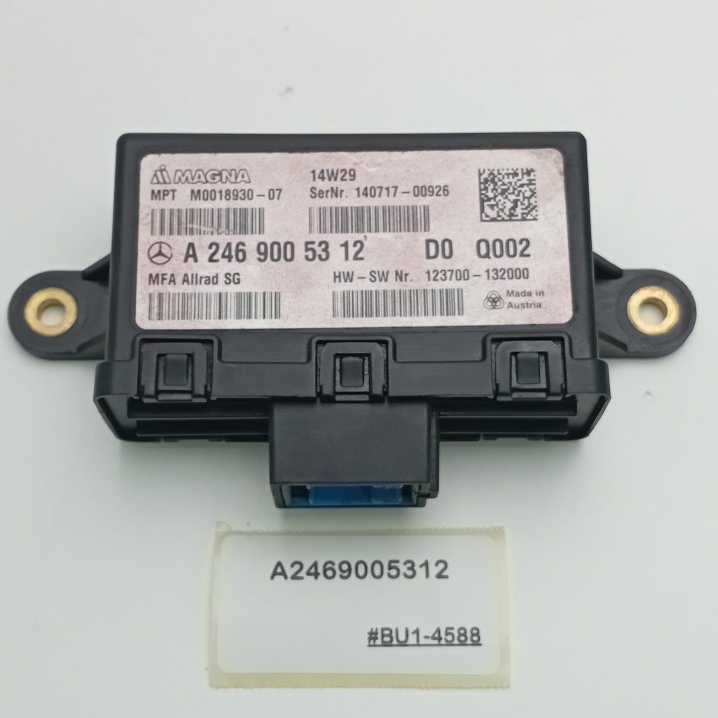 2014-2016 Mercedes-Benz CLA250 Transfer Case Control Module A2469005312
