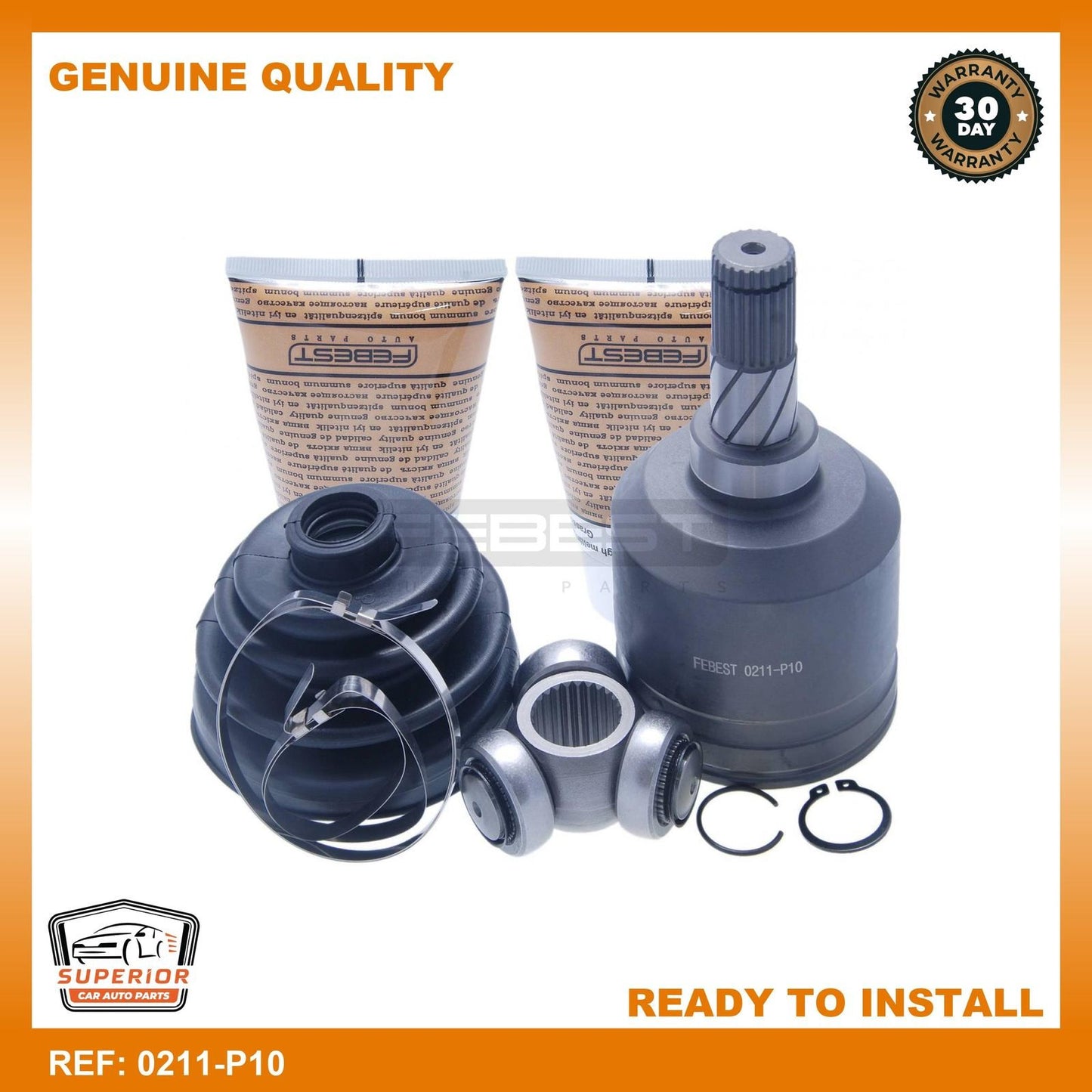 FEBEST 1991-2009 Nissan Tsuru Inner CV Joint Left 0211-P10