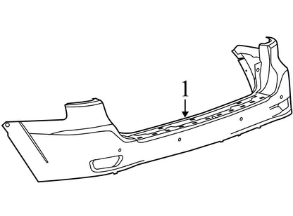2015 Jeep Grand Cherokee Rear Bumper Cover Used OEM 1VQ65TZZAA